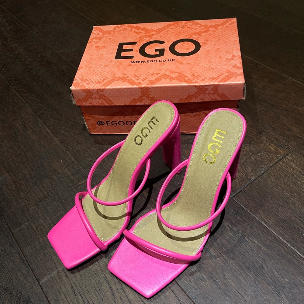 EGO hot pink mules 💕
